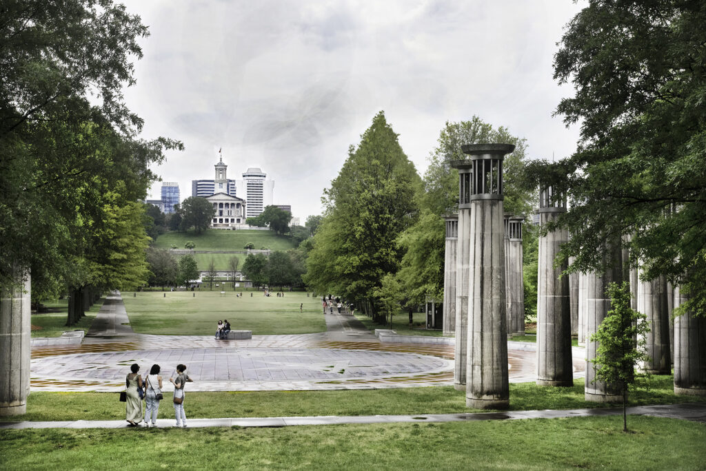 Morning Rain at the Bicentennial Mall Carillon